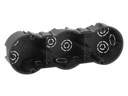 ЭРА Коробка установочная КУТ 3-х местная для твердых стен саморез. IP20