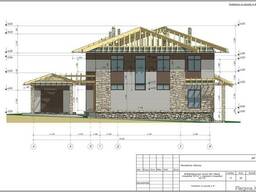 Эскизный проект дома Алматы