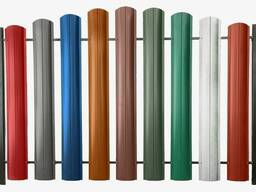 Евроштакетник Шир. : 69–132 мм, Толщ. металла: 0,3–0,5 мм в Астане