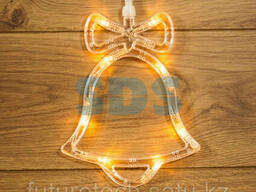 Фигура светодиодная "Колокольчик" на присоске с подвесом. ..