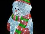 Фигура светодиодная уличная Снеговик 48 см - фото 1