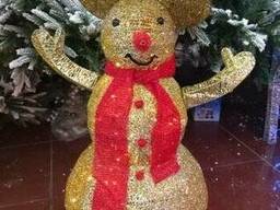 Фигура светодиодная уличная Снеговик, 97 см