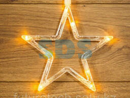 Фигура светодиодная "Звездочка" на присоске с подвесом. ..