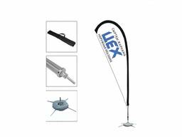 Флаг пляжный (Металлическое основание)