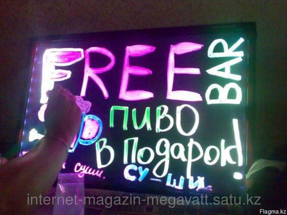 Флуоресцентные доски, LED рекламные доски. FLASH доска.