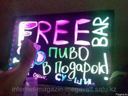 Флуоресцентные доски, LED рекламные доски. FLASH доска.