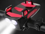 Фонарь 4 в 1 до 250 lumens держатель телефона powerbank сигнал - фото 1