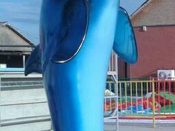 Фонтан для бассейна дельфин