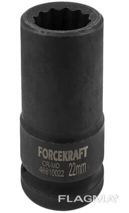Forcekraft Головка ударная глубокая 3/4'', 22мм (12гр. ) 58421 FK-46810022 FK-46810022