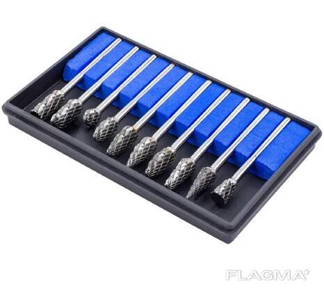 Forsage Набор шарошек металлических разнопрофильных по металлу ''Profi''10пр. (Ø. ..