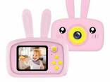 Фотоаппарат-игровая консоль детский Gsmin Fun Rabbit с силиконовым чехлом - фото 2