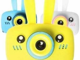 Фотоаппарат-игровая консоль детский Gsmin Fun Rabbit с силиконовым чехлом