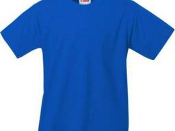 Футболка синяя х/б