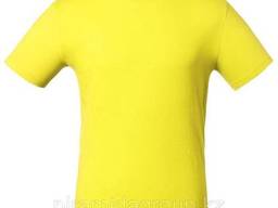 Футболки желтого цвета под нанесение логотипа