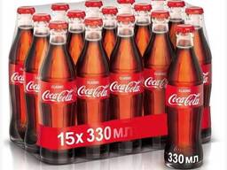 Газированный напиток Coca-Cola Classic GE / Кока-Кола (Грузия) стекло, 0.33 л (15 штук)