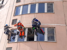 Промышленные альпинисты, Высотно-монтажные работы, Мойка фасада, Покраска фасада
