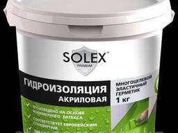 Гидроизоляция акриловая «Solex» 3 кг