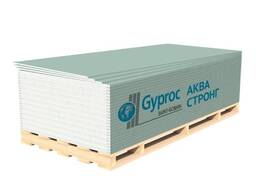 Гипсокартон ГКЛВ (влагостойкий) Gyproc Аква стронг 15мм 3000*1200мм