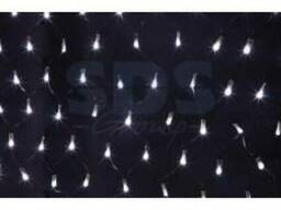 Гирлянда - сеть 2х0,7м, черный Пвх, 176 Led Белые