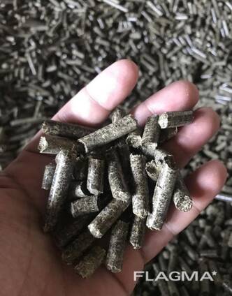 Гранулированный корм жмых семечки из лузги подсолнуха