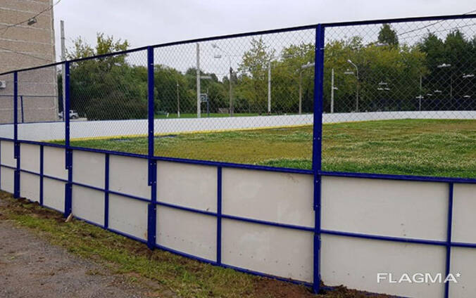 Хоккейный корт 20м*40м стеклопластик