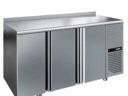 Холодильный стол POLAIR TM3-G с бортом. Объем400 л Рабочая поверхностьнерж. сталь Количест