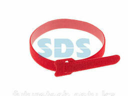 Хомут–липучка многоразовый 320х14 мм, красный (упак. 12. ..