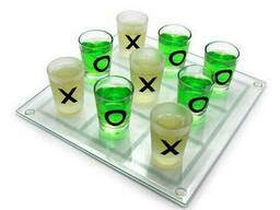 Игра застольная «Пьяные крестики-нолики»