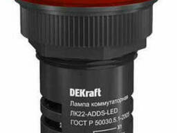 Индикатор ADDS ЛК-22 мм красный LED 220В (12) DEKraft NEW