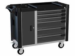 Тележка инструментальная 6-ти полочная с дополнительной нишей WDS-6.1