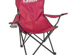 ISMA Кресло складное для кемпинга(подлокотники, подстаканник, сиденье. ..