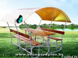 Из сотового поликарбоната беседка Летняя ПК- 10 мм