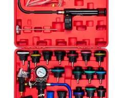 JCB Набор приспособлений для тестирования систем охлаждения 28пр. (0-2.5bar), в кейсе. ..