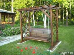 Качели деревянные