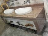 Каменная столешница в ванную - photo 3