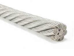 Канат DIN 3062 D= 1,6-15 мм, Покрытие: оцинкованный; светлый в Павлодаре