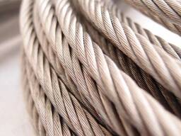 Канат ГОСТ 3083-80 D= 6,5-65 мм, Покрытие: оцинкованный; светлый; черный в Шымкенте