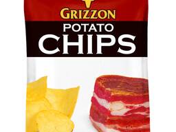 Картофельные чипсы Grizzon Бекон 80г