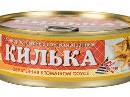 Килька балтийская обжаренная в томатном соусе Б. №3 (1/240г)