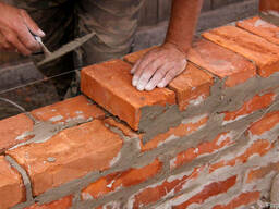 Кладка кирпича, сплиттерных блоков, газобетона, облицовки