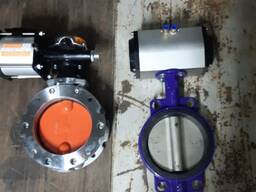 Клапан бабочка затвор пневматический