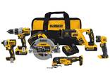 Клирингтік сатылымдар 2024 Original Dewalt 18V 5.0AH LI-ION 15 дана алтын жинағы құралдары - фото 1