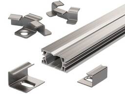 Кляймер для террасной доски Алюминиевые Лаги Стартовый кляймер