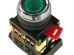 Кнопка SB-7 "ПУСК" (зеленая Ø22мм) IEK (10/500)