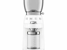 Кофемолка Smeg CGF11WHEU, белый, 150 Вт, 30 степеней помола, Евровилка. ..