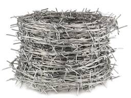 Колючая однорядная проволока Диам: 1,6-3 мм, Покр: черная; оцинкованная в Шымкенте