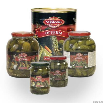 Консервированные огурцы "Vitaland"