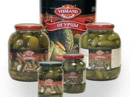 Консервированные огурцы "Vitaland"
