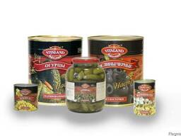 Консервированные овощи, фрукты и грибы Vitaland