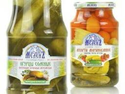 Консервированные овощи и грибы Меленъ